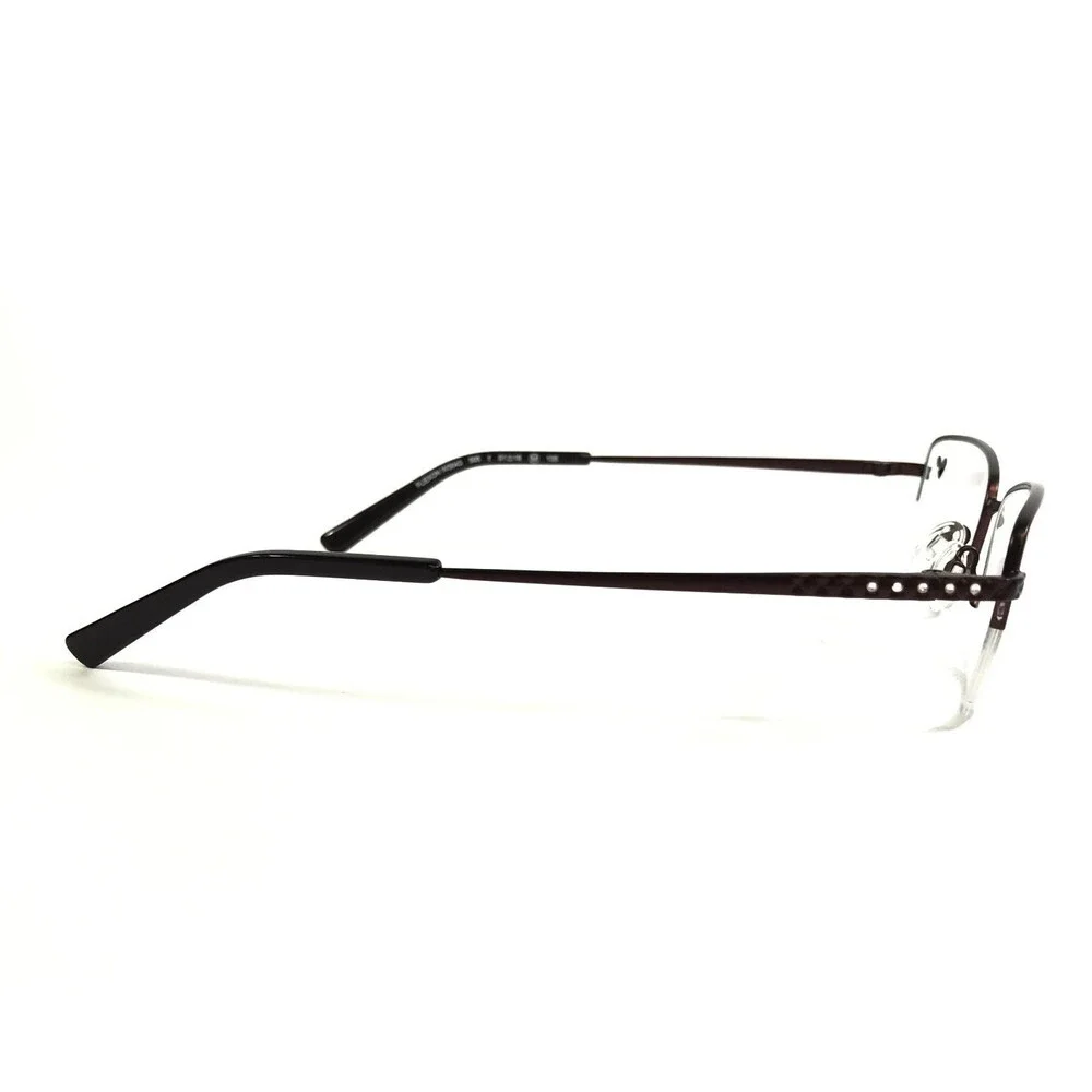 Flexon Eyeglasses Frames W3043 505 Satin Plum Purple Crystals Titanium 51-18-135